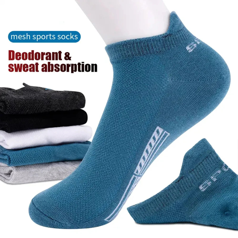 5 Pairs Men's Socks High Quality Women's Low Cut Round Neck Ankle