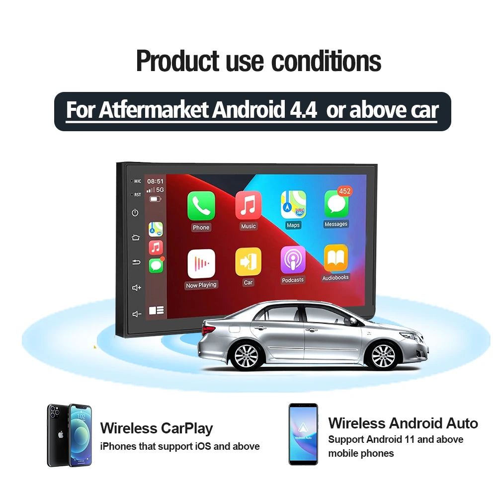 Carlinkit Wireless CarPlay & Android Auto Dongle for Android Car