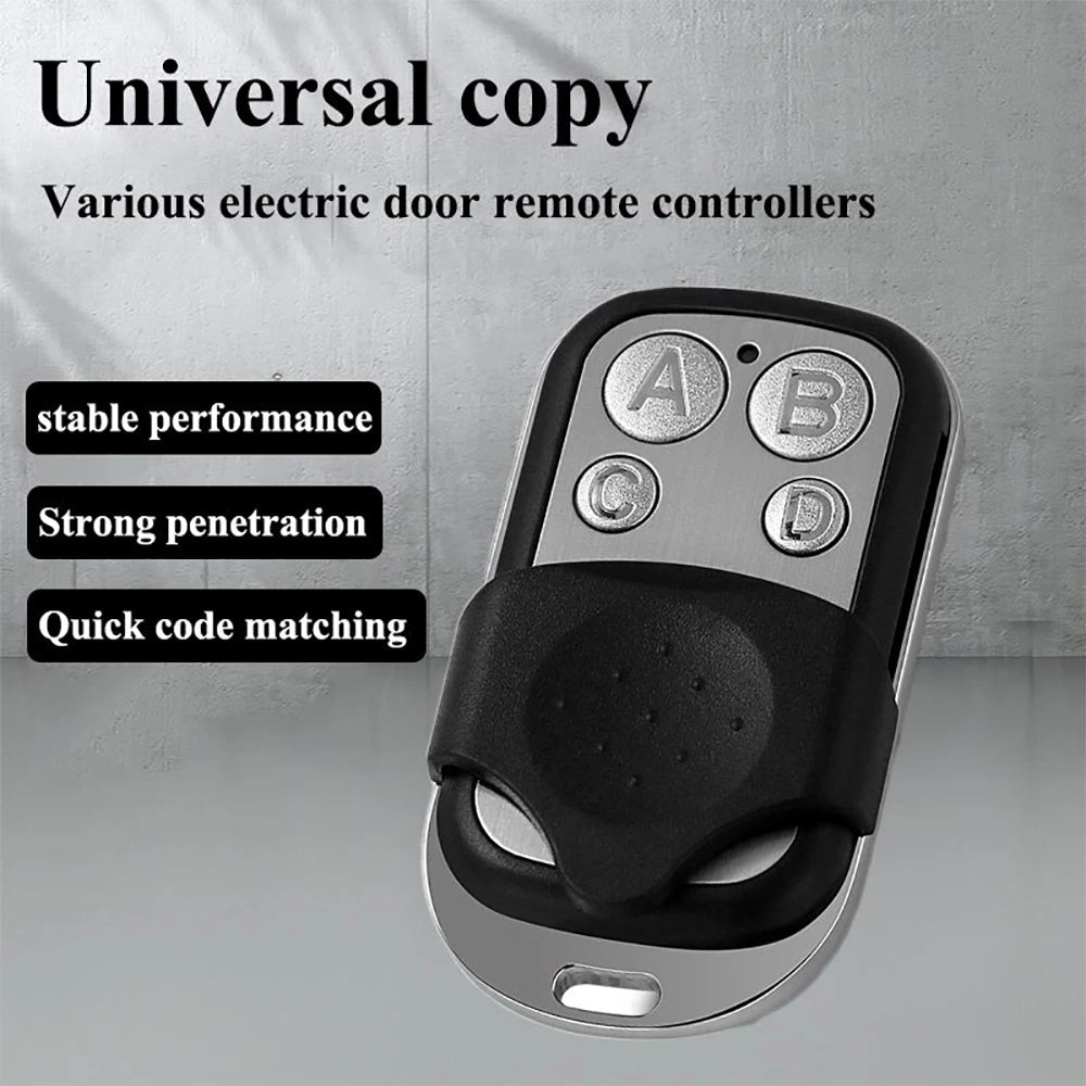 433MHz Remote Control 4CH Car Key Garage Door Gate Opener Duplicator