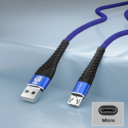 KEYSION 3A Micro USB Cable For Samsung S7 S6 Redmi Note 5 Fast