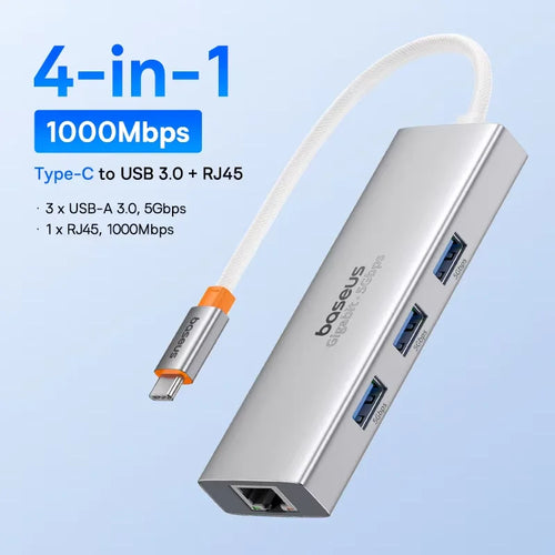 【Limited Offer】Baseus USB Hub Type C to Dual HDMI 4K 60Hz 30Hz VGA PD