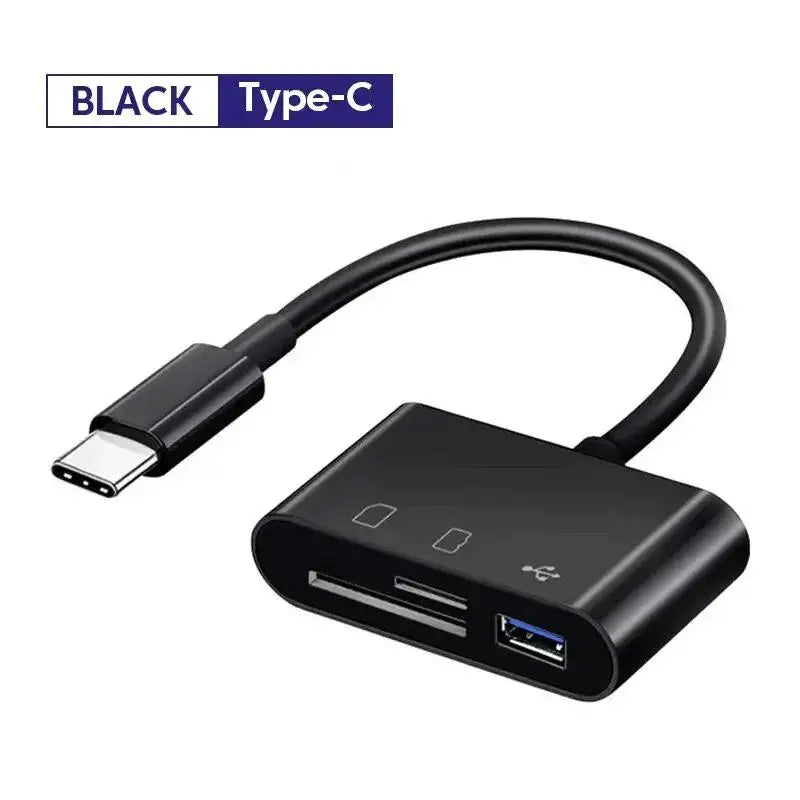 Fro 3 In 1 Typ-C Adapter TF SD Memory Card Reader OTG USB C USB2.0