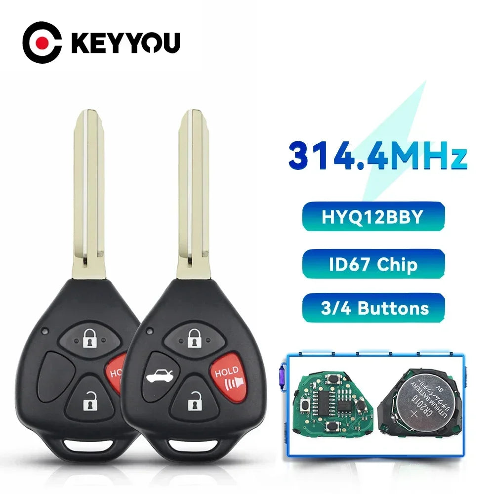 KEYYOU For Toyota Camry Avalon Corolla Matrix RAV4 Yaris Venza