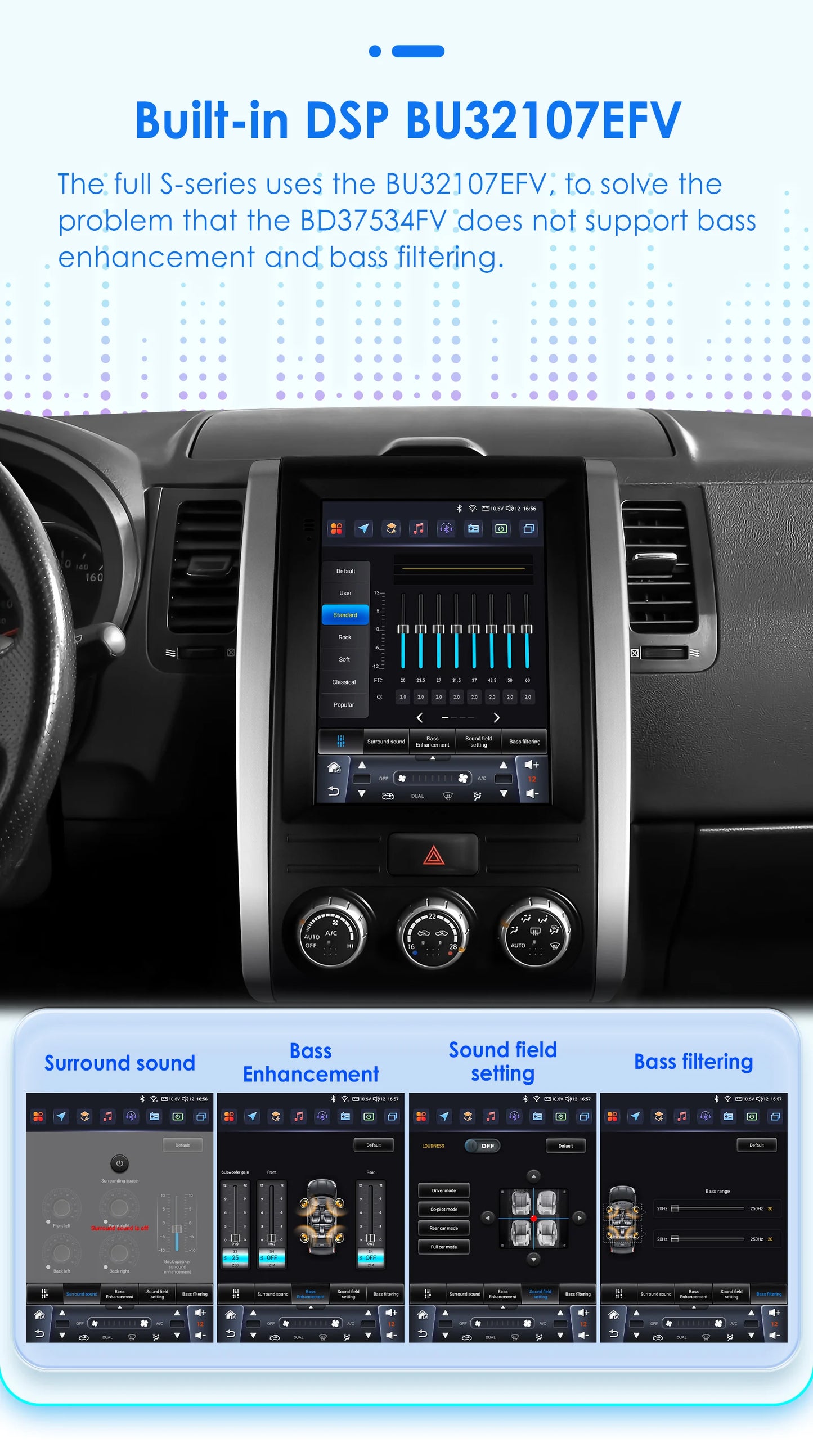 Hizpo For Tesla Style Android 13 Car Radio for Nissan X-Trail Xtrail 2
