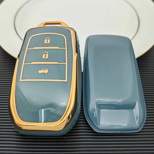 2 3 4 Buttons TPU Car Key Case Cover for Toyota Land Cruiser 200 300