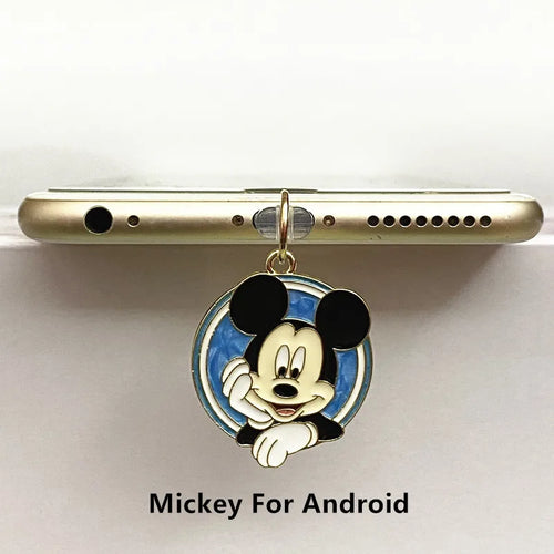 MINISO Minnie Mickey Phone Anti-Dust Plug For iPhone Samsung Xiaomi