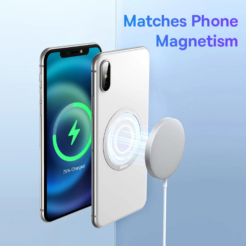 Baseus Magnetic Metal Plate Sticker Rings for Wireless Charger Phone