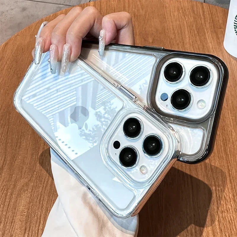 Luxury Silicone Transparent Shockproof Armo Case For iPhone 15 14 13