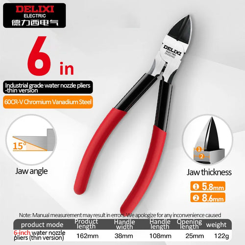 DELIXI ELECTRIC Nozzle Pliers  Electronic Pliers Industrial Scissors