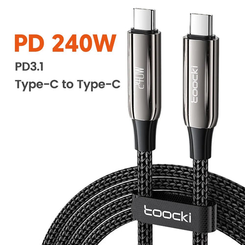 Toocki 240W USB C To Type C Cable PD3.1 48V 5A Super Fast Charging