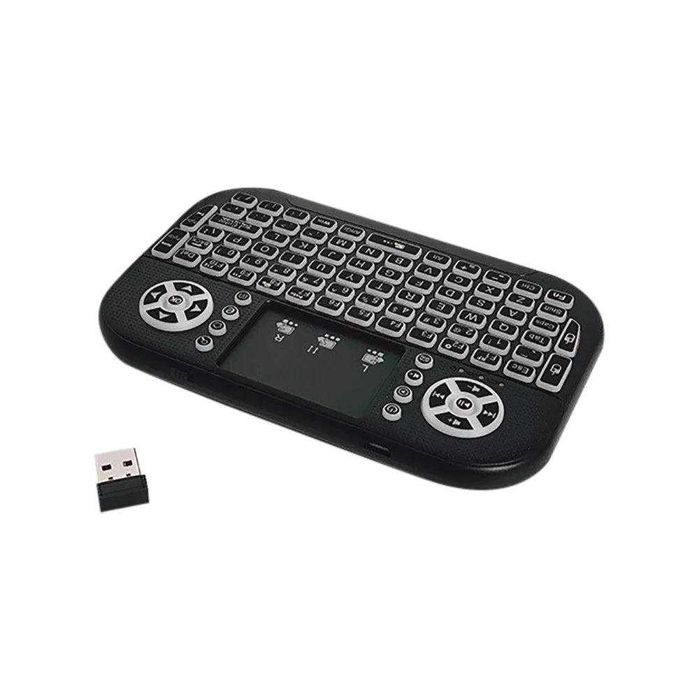 A8 Mini Bluetooth Keyboard 2.4G Dual Mode Handheld Fingerboard Backlit