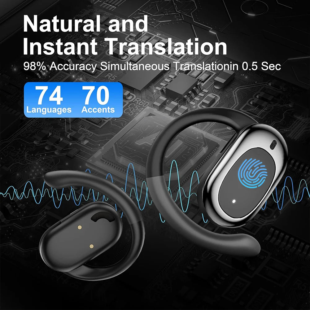 M57 3-in-1 AI Translator Earbuds 144 Languages Real-Time Translator