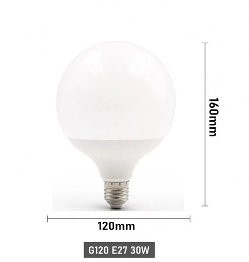 30W 20W 15W E27 LED Bulb 220-240V G80 G95 G120 Energy Saving Global