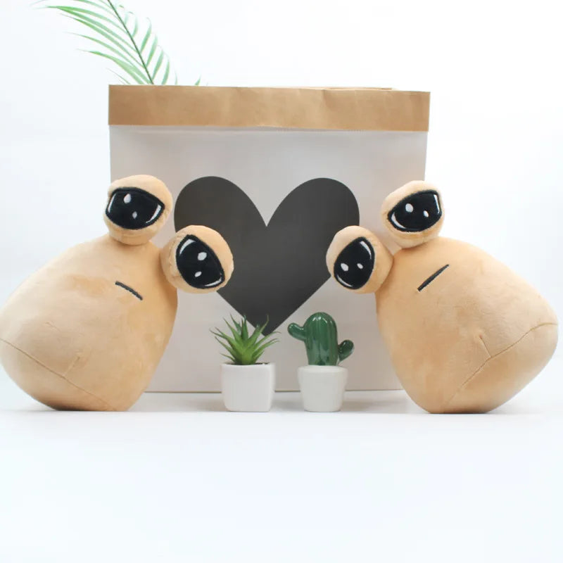 22cm Hot Game My Pet Alien Pou Plush Toy Furdiburb Emotion Alien