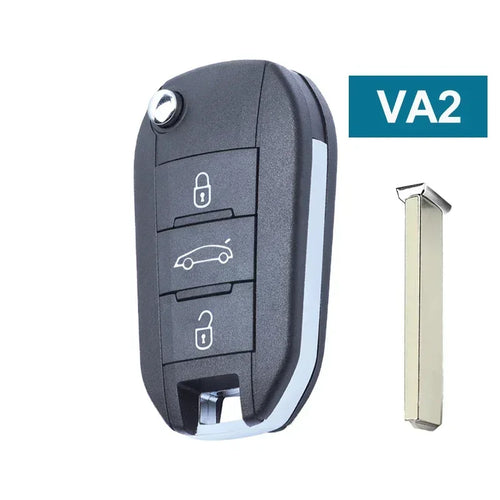 4A Chip For Peugeot 308 4008 Citroen C3 C5 C6 Flip Remote Folding Car