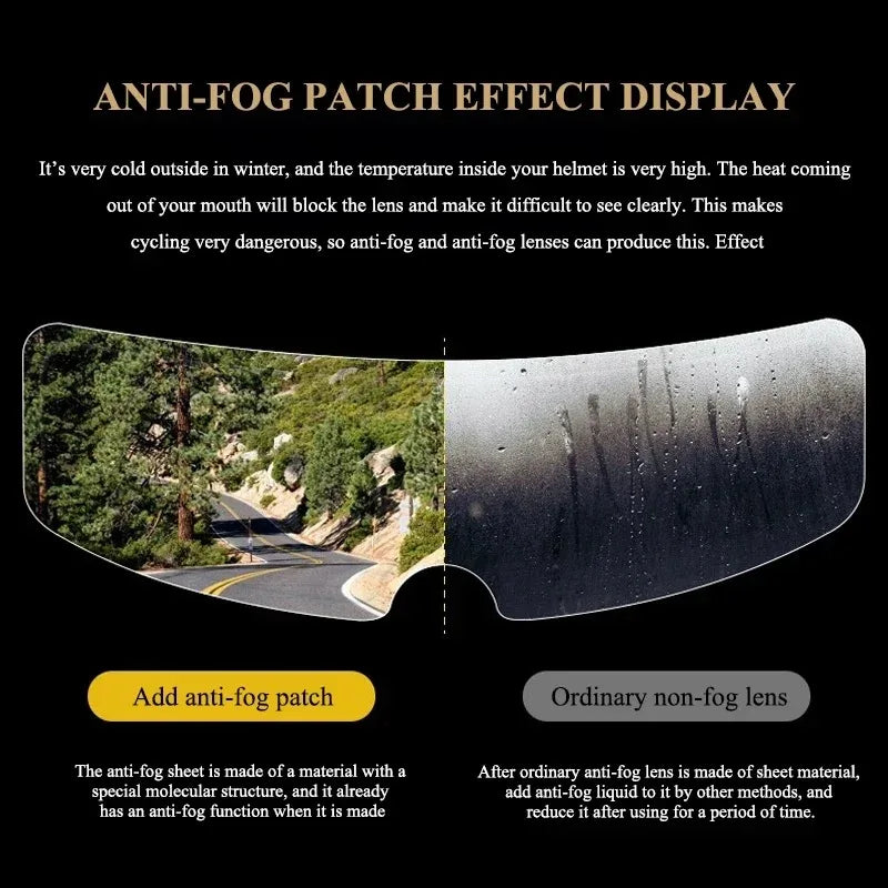 Motorcycle Helmet Mirror Rainproof Film Rainproof Anti Fog Sticker