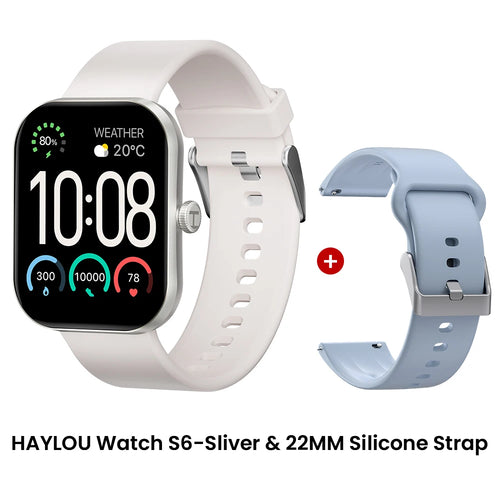 HAYLOU Watch S6 Smartwatch 2.01" HD Display Smart Watch Bluetooth