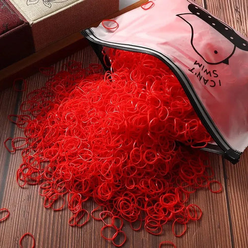 Children's Rubber Bands Small Disposable Leather Covers Tie Headbands