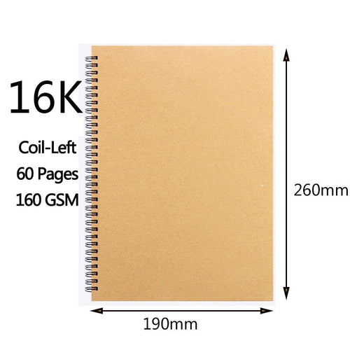 A3/A4/A5/8k/16k Sketchbook Thick Paper 160 GSM Notebook for painting