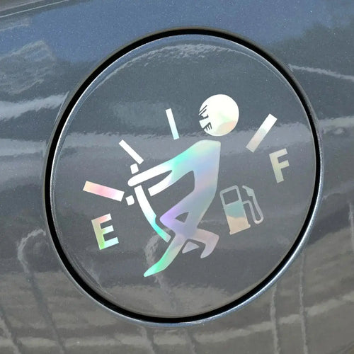 Fuel Tank Cap Sticker Tearable Waterproof Funny Sticker Personalized