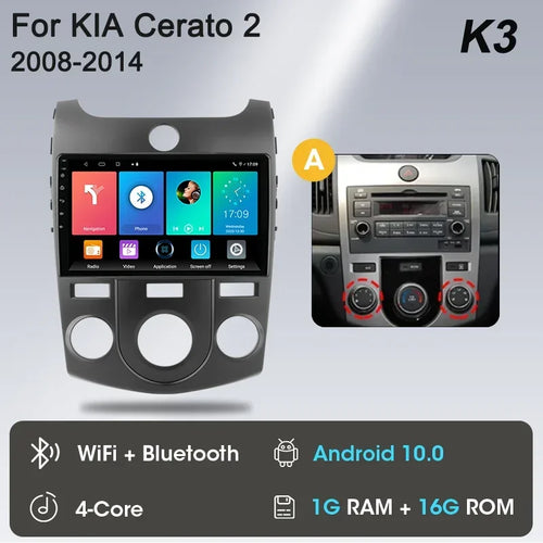 Srnubi Car Radio Android 12 Auto For KIA Forte Cerato 2008-2014