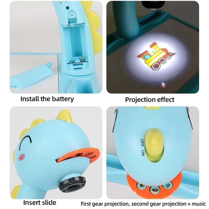 Proyector Led para niños, mesa de dibujo de arte, juguetes para niños,