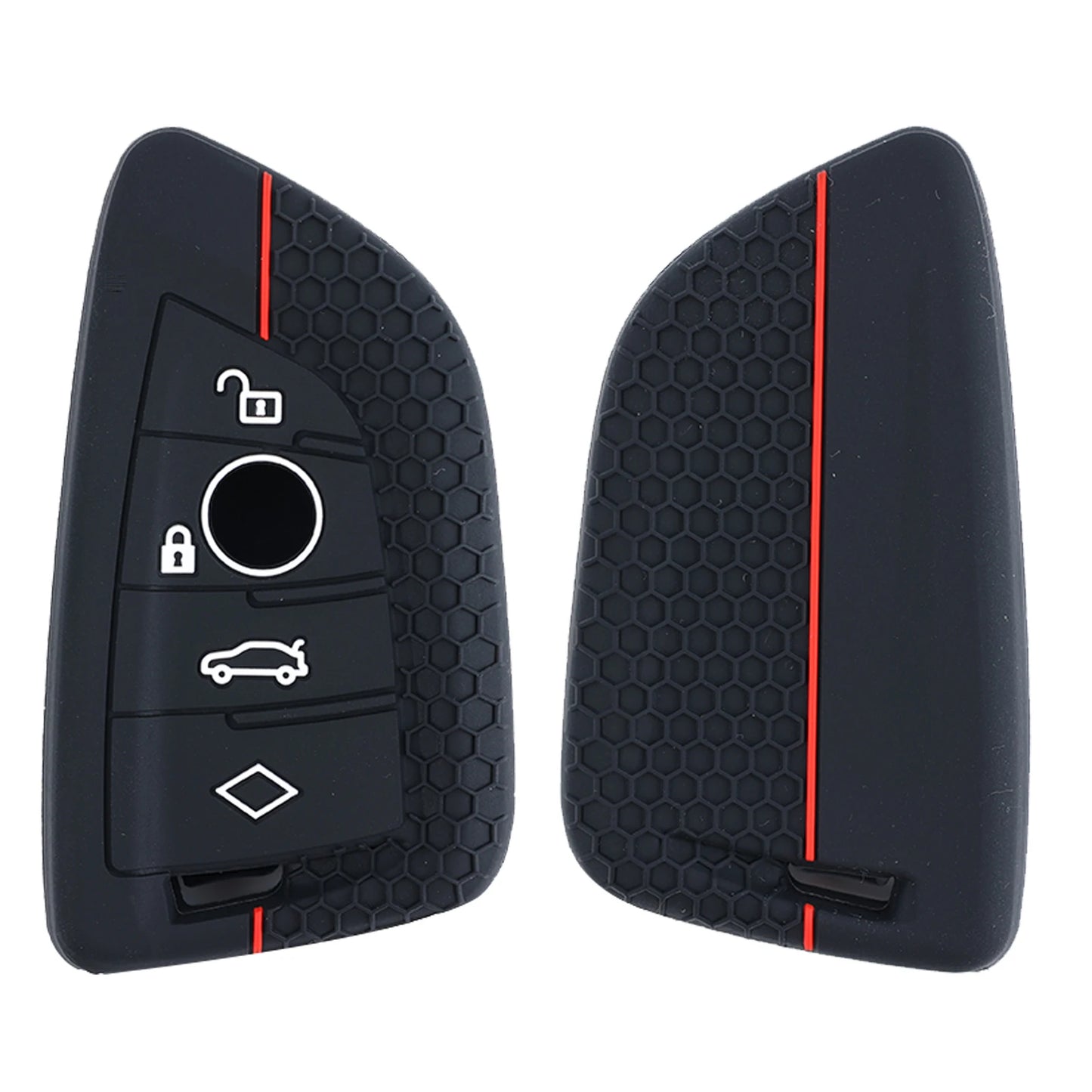 Silicone 4 Button Car Key Fob Cover Case Shell Holder Protector For