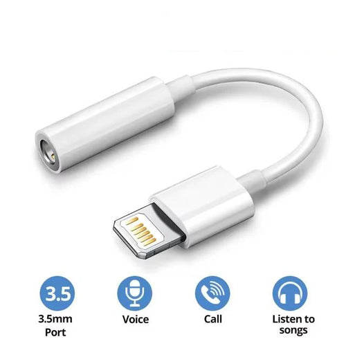 Lighting connector audio adapters and IOS adapter to 3.5mm jack AUX