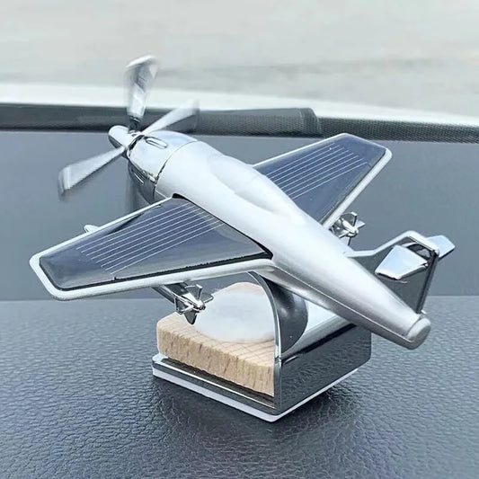 Solar Aircraft Car Perfume Ornament Car Solid Aromatherapy Car