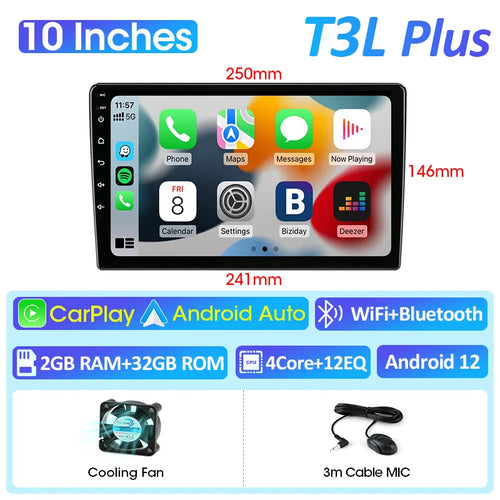 Vtopek 7 9 10 Inch Android 12 4G Car Radio For Toyota VW Kia Nissan