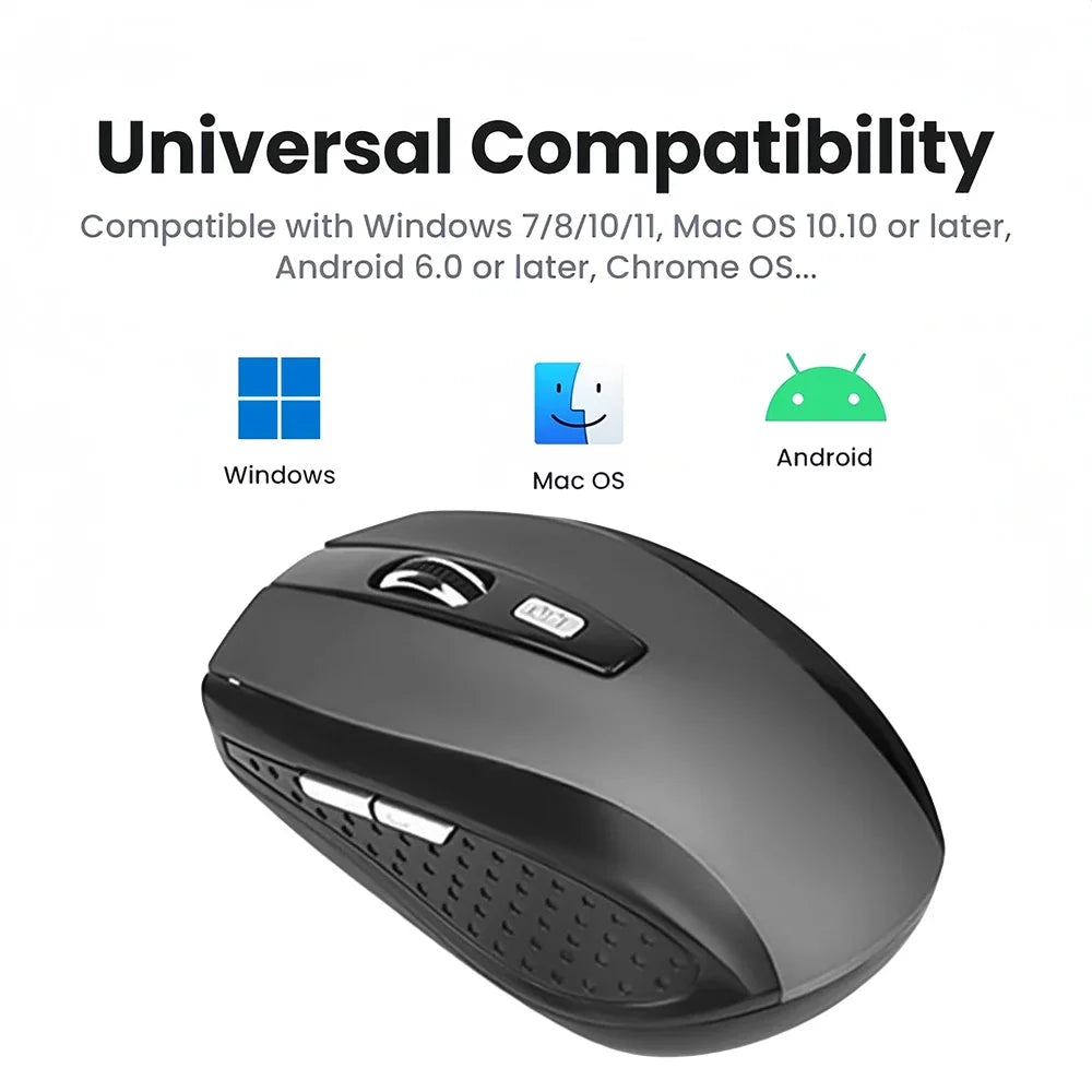 2.4G Wireless Mouse Gaming Mouse Silent Mouse Ergonomic Mouse 6