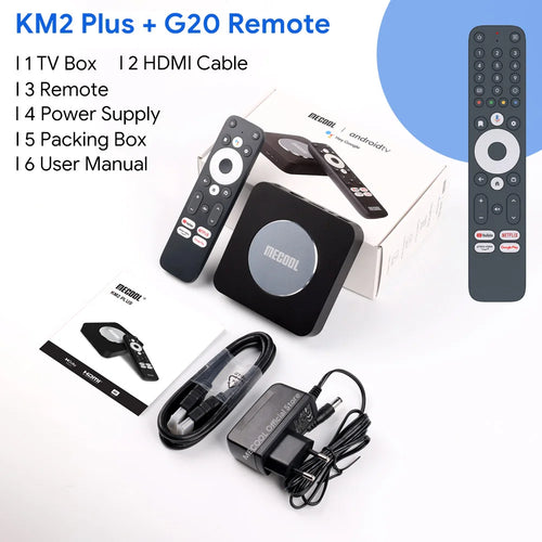 MECOOL  Android TV Box KM2 Plus 4K Amlogic S905X4 2G DDR4 Ethernet