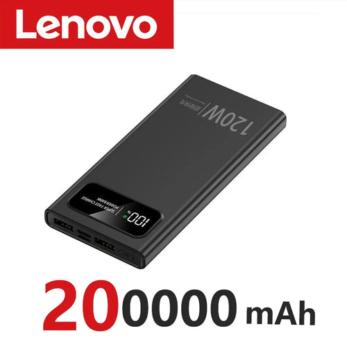 Lenove 120W Super Fast Charging Power Bank 200000mAh Ultralarge
