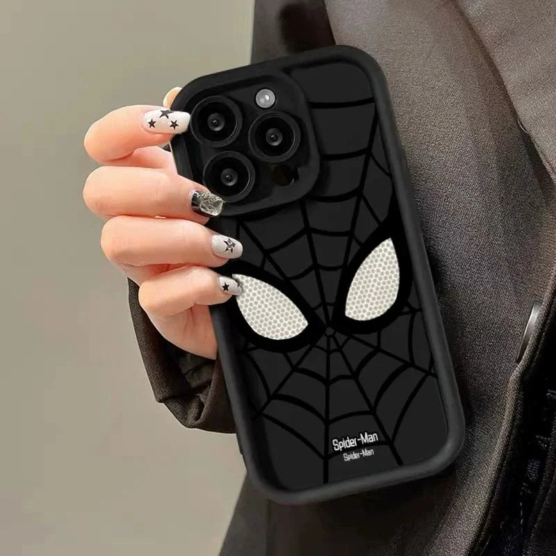 Marvel Spider Man Plain Multistep TPU Soft Phone Cases For iPhone 16