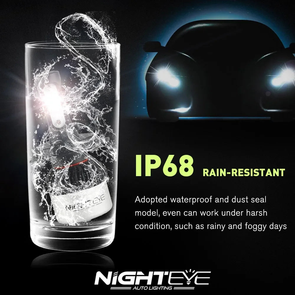 NIGHTEYE Super Bright Car Headlights H7 LED H4 led H8/H9/H11 HB3/9005