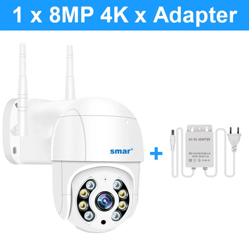 Smar 1080P 5MP 4K WiFi Camera Outdoor 5X Digital Zoom PTZ Wireless