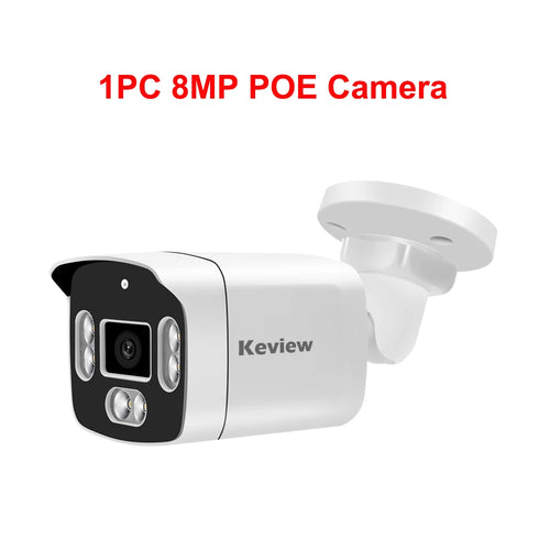4K Poe Video Surveillance Camera IP Onvif Audio 48V POE Or DC 12V 4MP