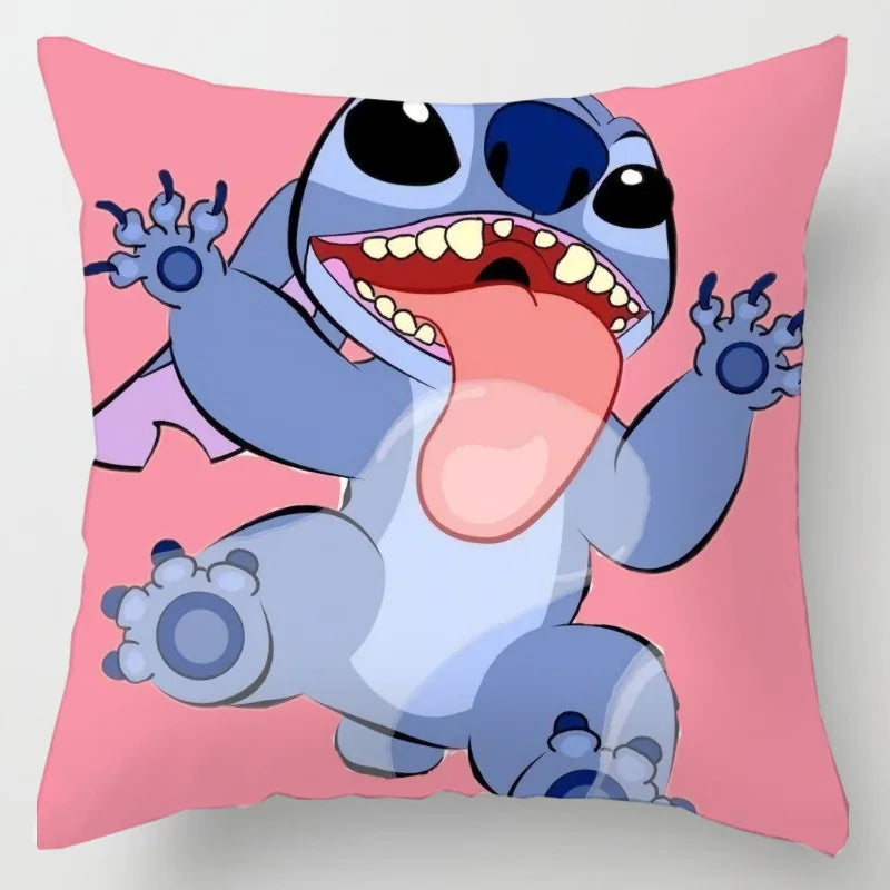 Anime Figure Disney Stitch Double Sided Print Pillowcase Kawaii Stitch