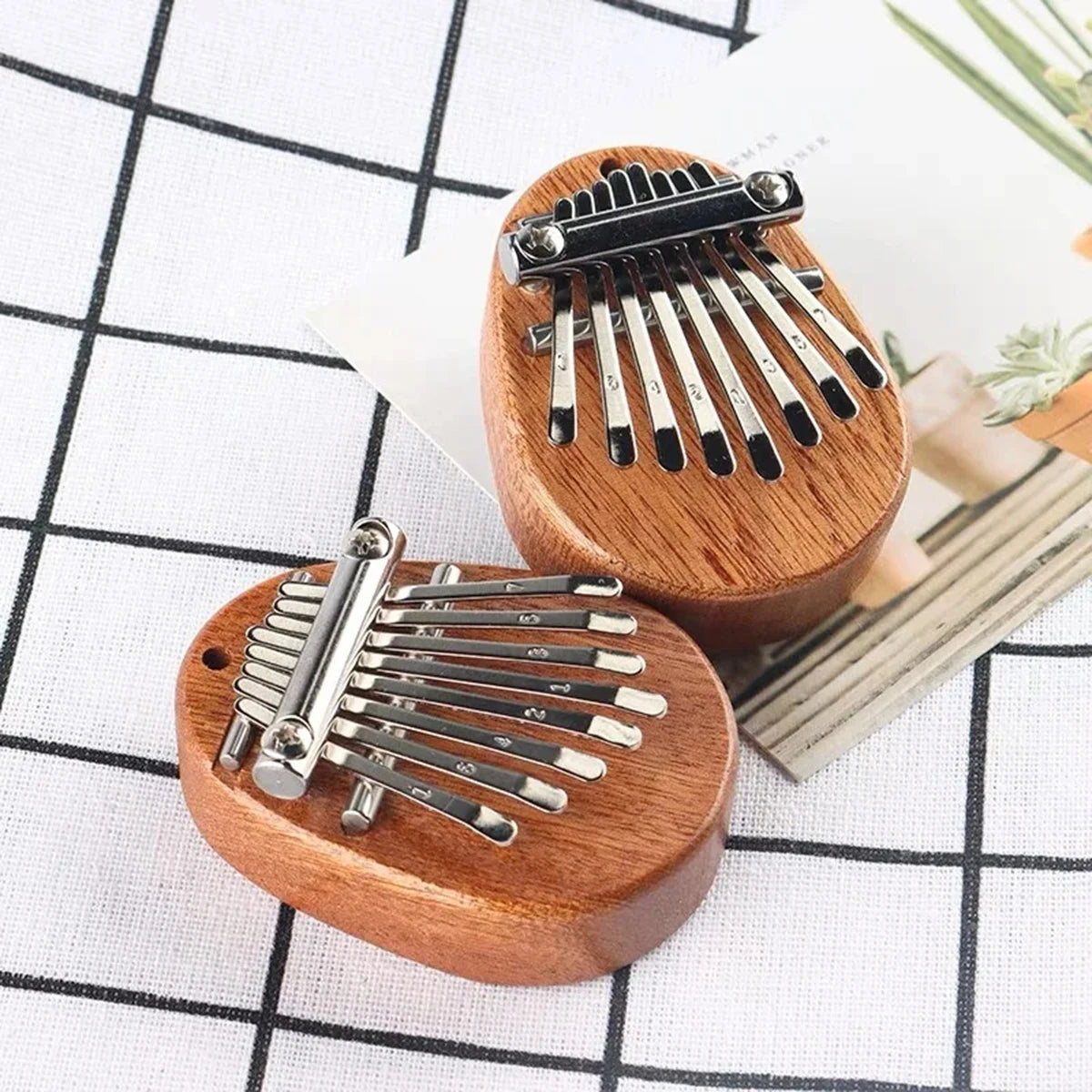 8 Key Mini Wooden Kalimba High Quality Exquisite Finger Thumb Piano