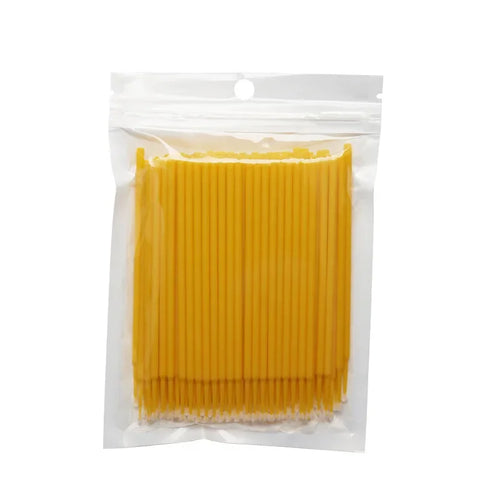 100 pcs Disposable Micro Brush Mascara Wands Applicator Lash Removing