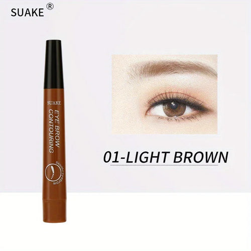 4 Splitted Head Eyebrow Pencil Long Last  Smudge Proof Waterproof