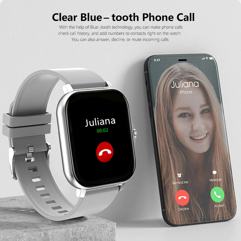 1.83‘ ’Men Smart Watch Bluetooth Call Music Playback Smartwatch