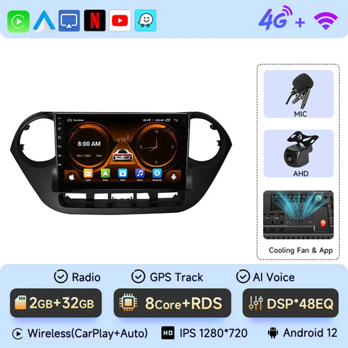 9" Car Radio For Hyundai Grand i10 i 10 2013 2014 2015 2016 2017 2018