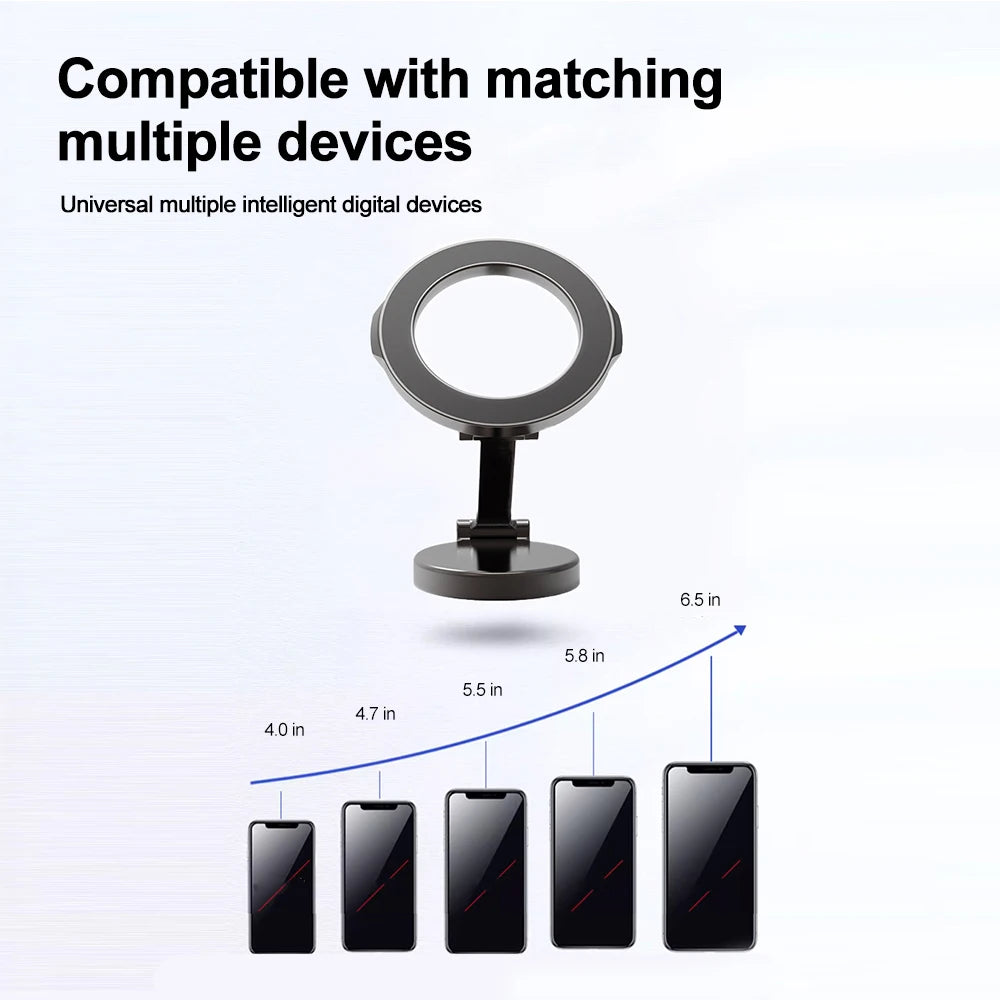 360 Degree Rotate Car Bracket Foldable Mount Magnetic Phone Holder