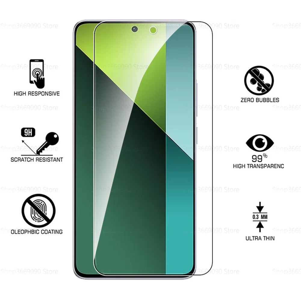1-4Pcs Protective Glass For Xiaomi Redmi Note 13 Pro Screen Protector