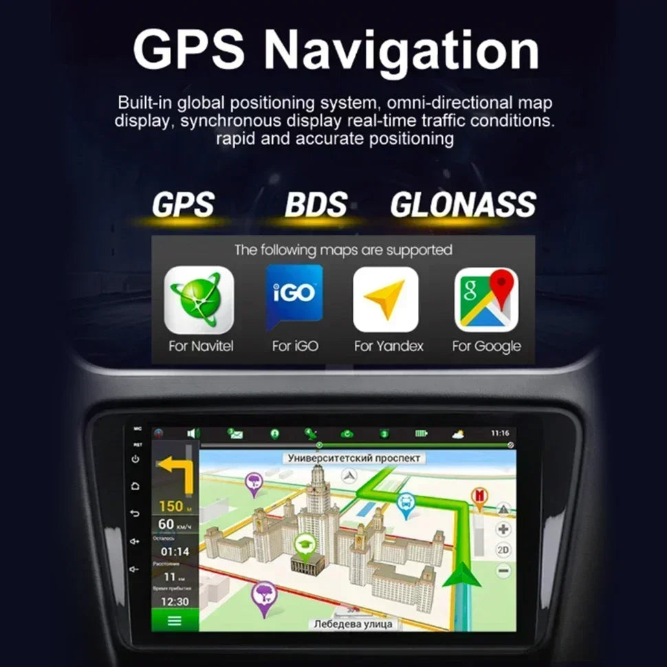 SEPTON 7"/9"/10" Universal 2 DIN Car Radio WIFI Car Audio Multimedia