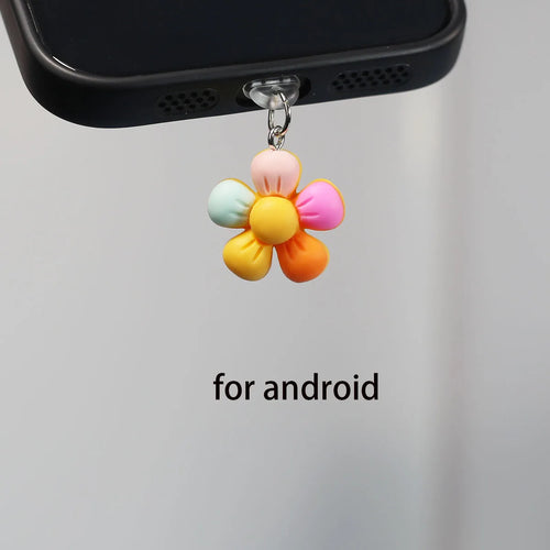Decorative accessories for phone cases, flowers, phone dust plugs,
