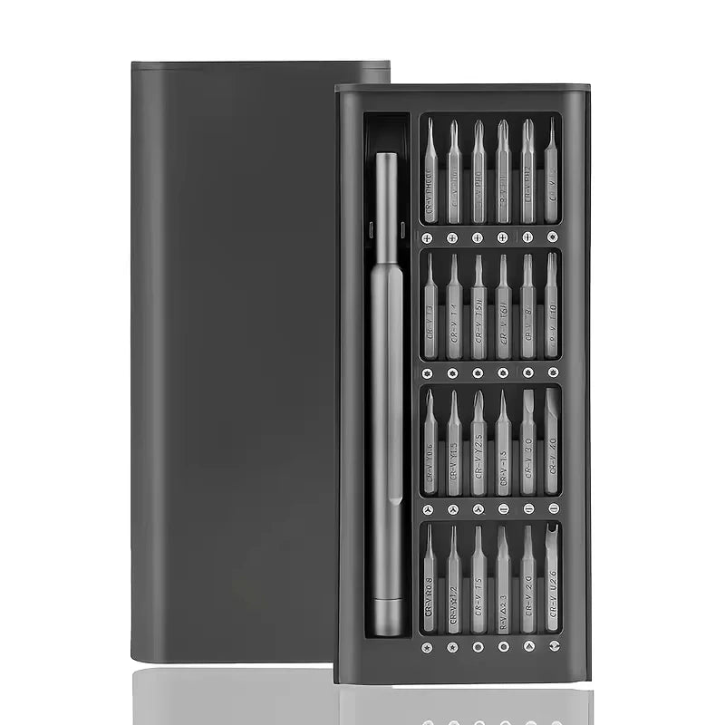 Magnetic Precision Screwdriver Set, 25 In 1 With 24 Piece Mini Pocket