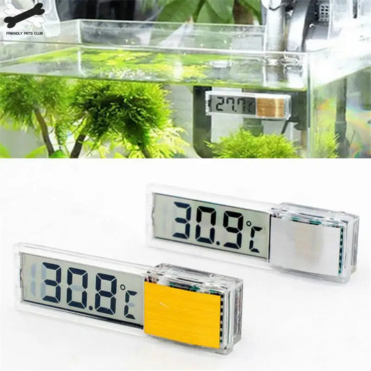 Digital Electronic Aquarium Thermometer, Plastic, Metal, 3D, Fish Tank
