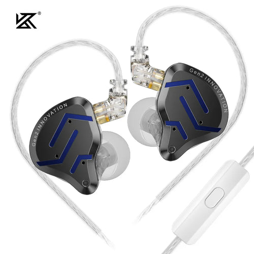 KZ ZSN Pro 2 Hybrid Drive 1BA+1DD In Ear Metal Earphones HIFI Bass